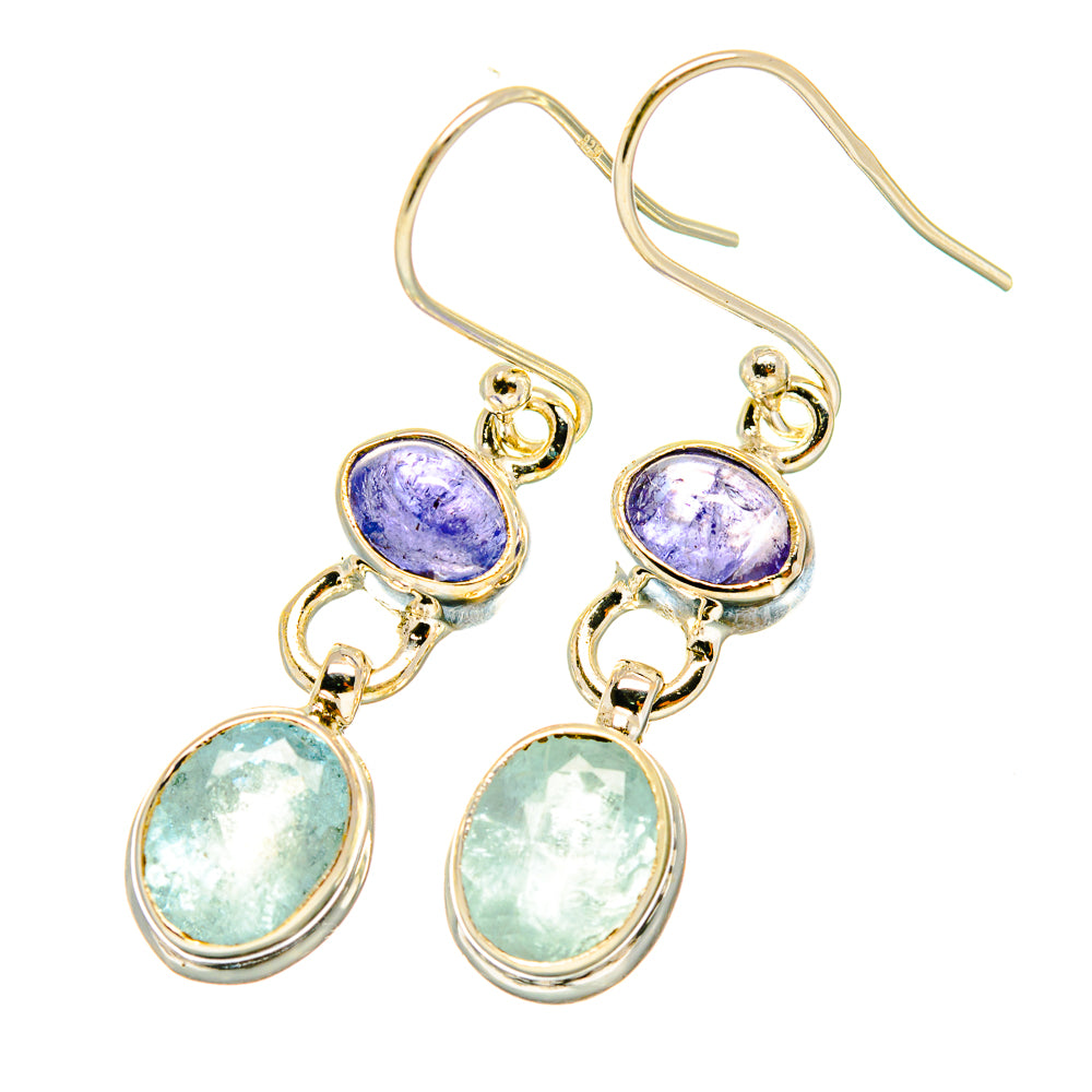 Aqua Chalcedony Earrings handcrafted by Ana Silver Co - EARR417862