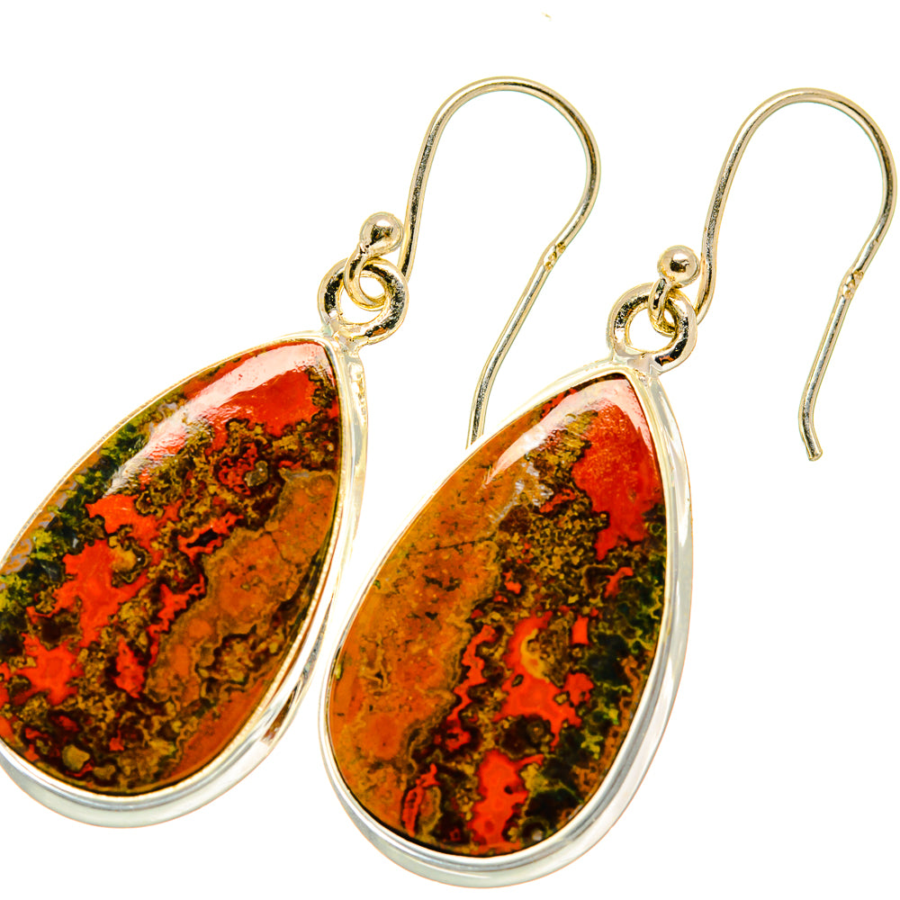 Moroccan Agate Earrings handcrafted by Ana Silver Co - EARR417874