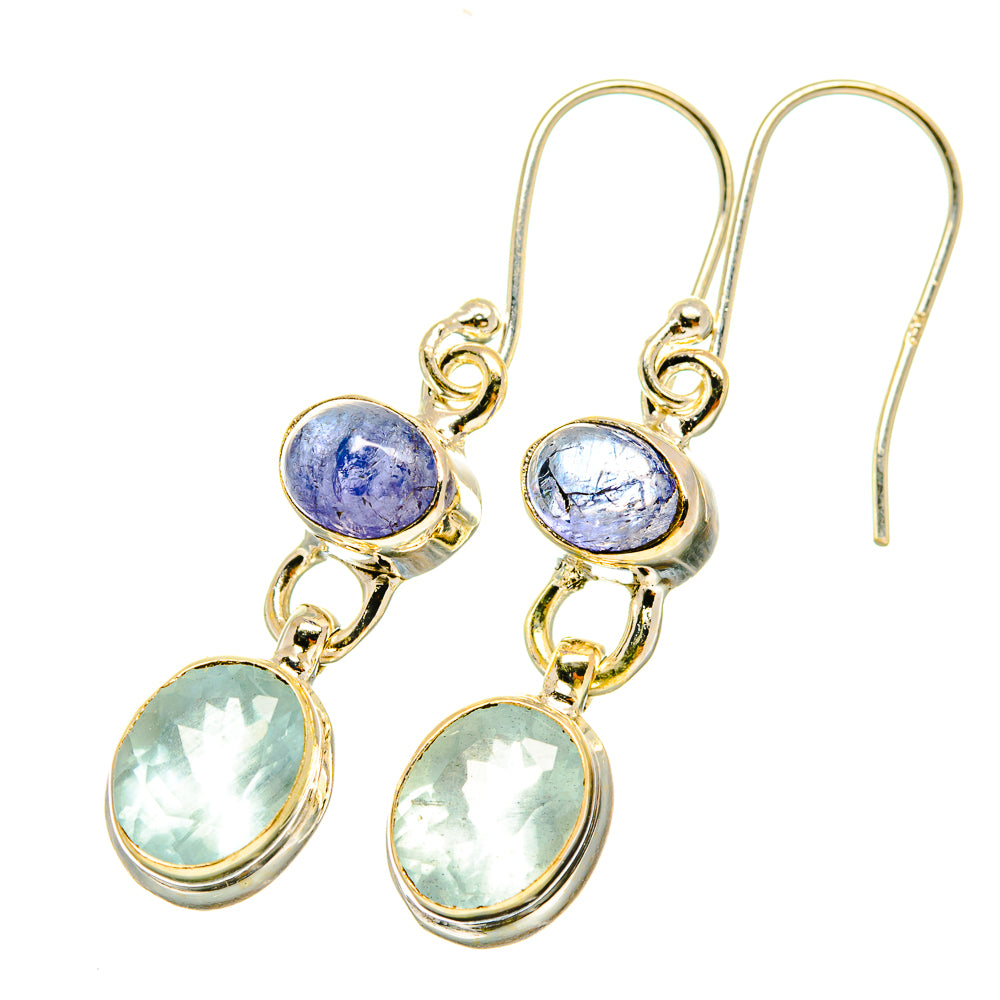 Aqua Chalcedony Earrings handcrafted by Ana Silver Co - EARR417885