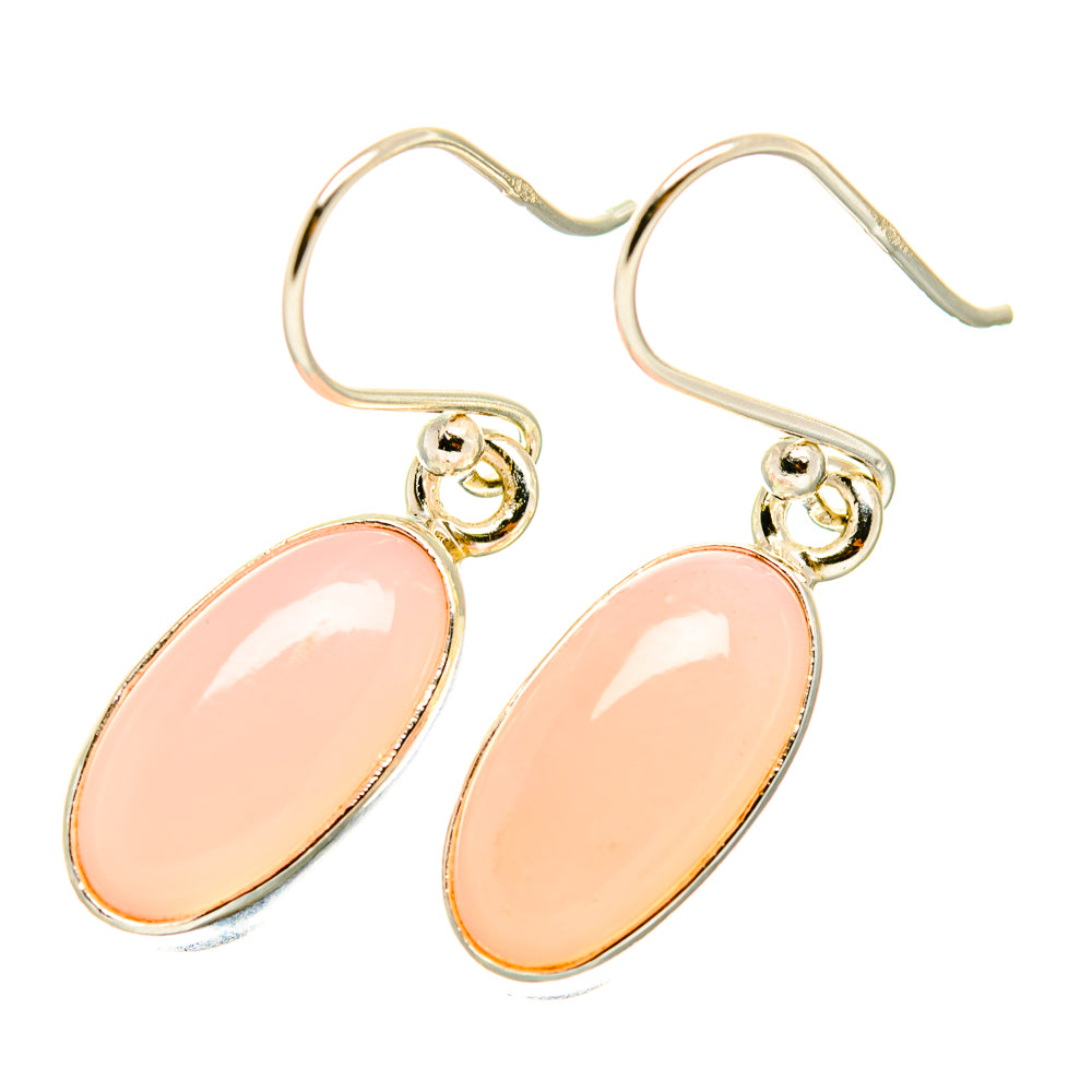 Pink Opal Earrings handcrafted by Ana Silver Co - EARR417908
