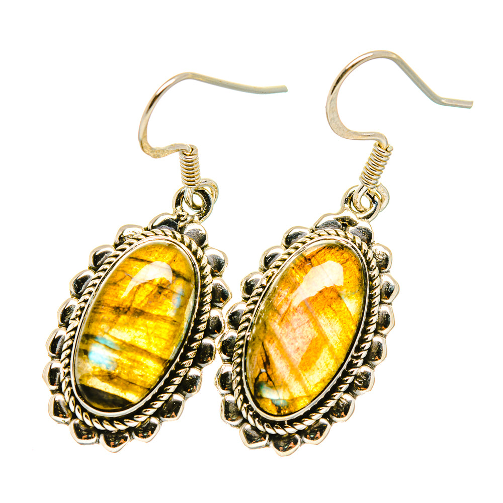 Labradorite Earrings handcrafted by Ana Silver Co - EARR417997