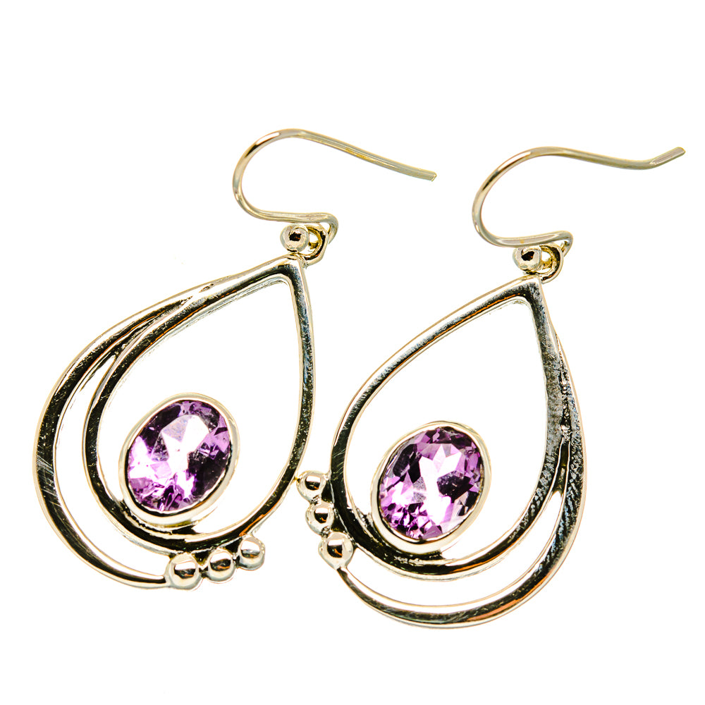 Amethyst Earrings handcrafted by Ana Silver Co - EARR418015