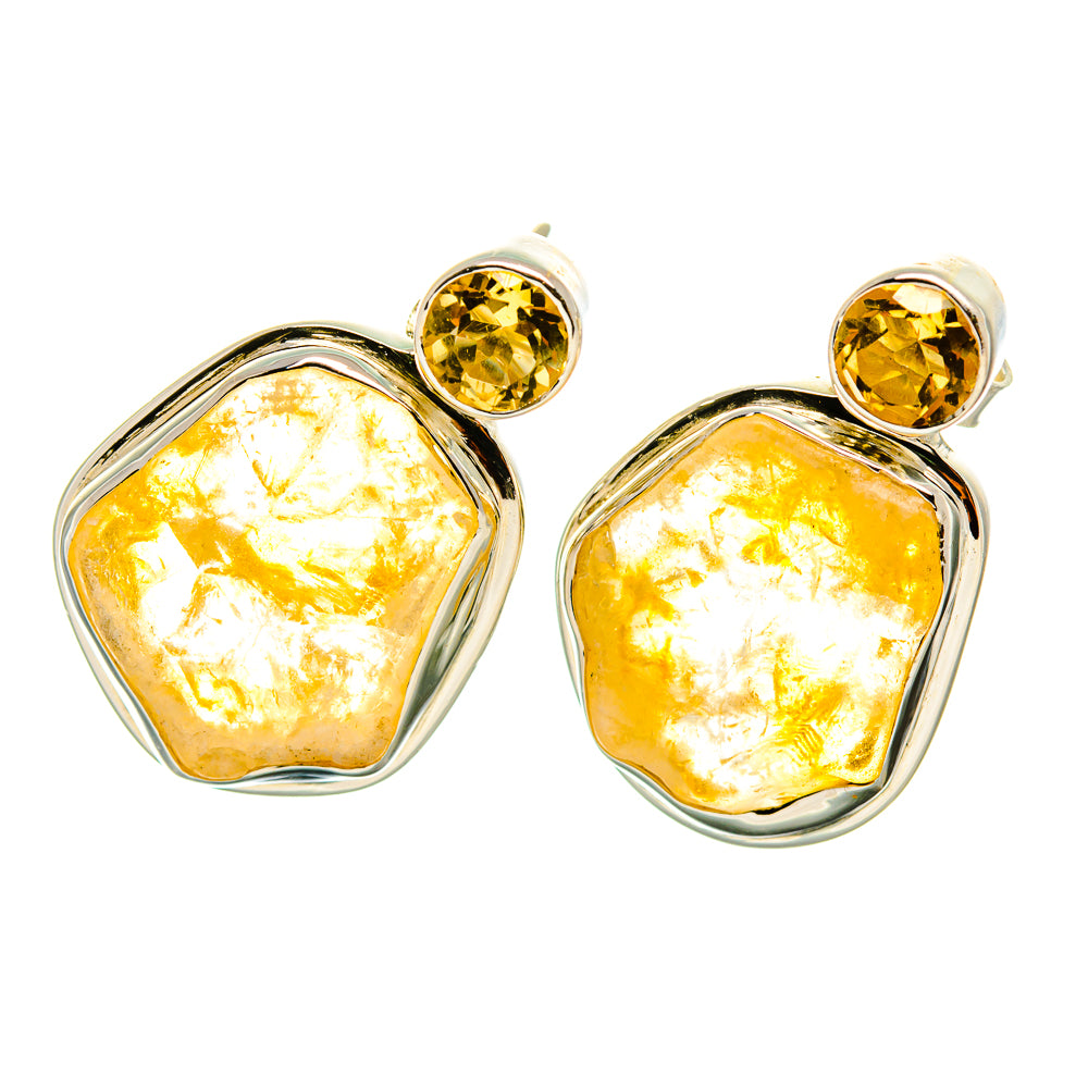 Citrine Earrings handcrafted by Ana Silver Co - EARR418067