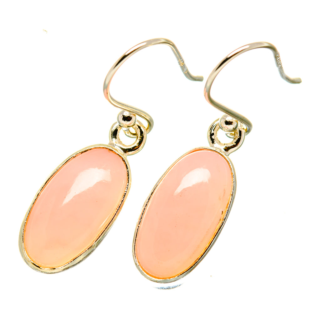 Pink Opal Earrings handcrafted by Ana Silver Co - EARR418155