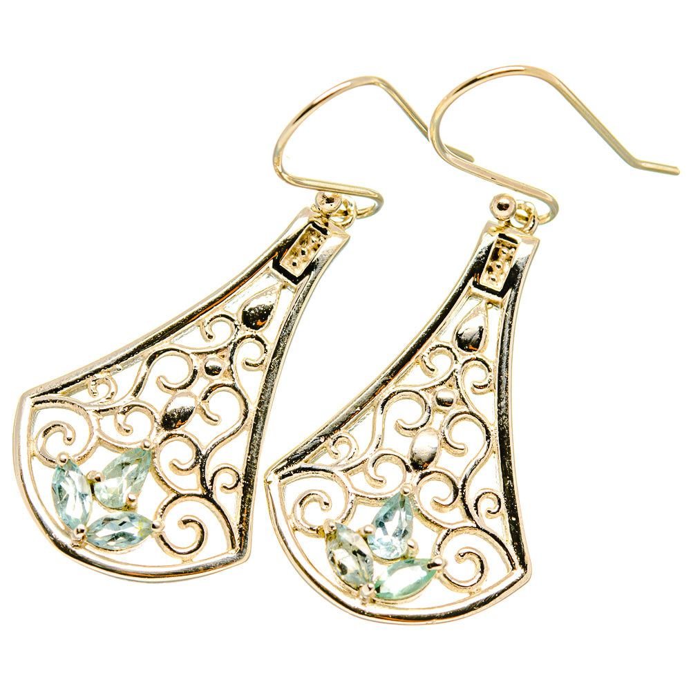 Blue Topaz Earrings handcrafted by Ana Silver Co - EARR418184