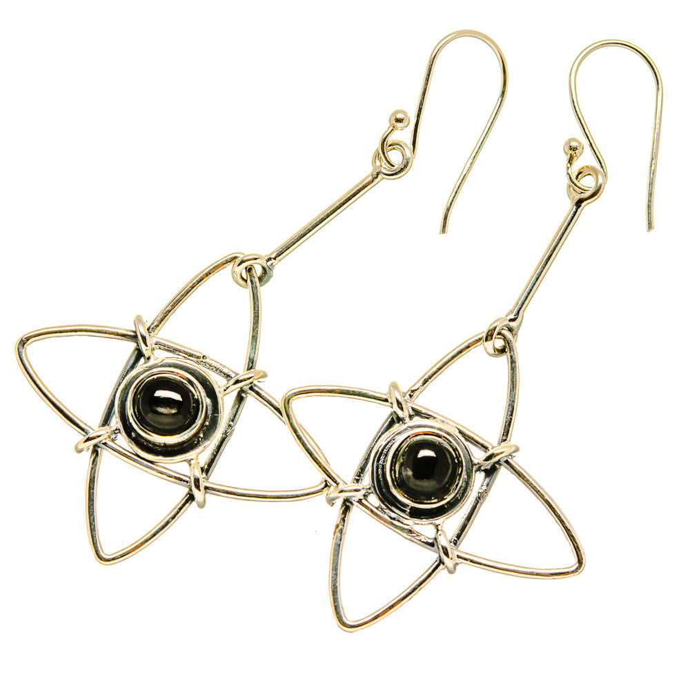 Black Onyx Earrings handcrafted by Ana Silver Co - EARR418209