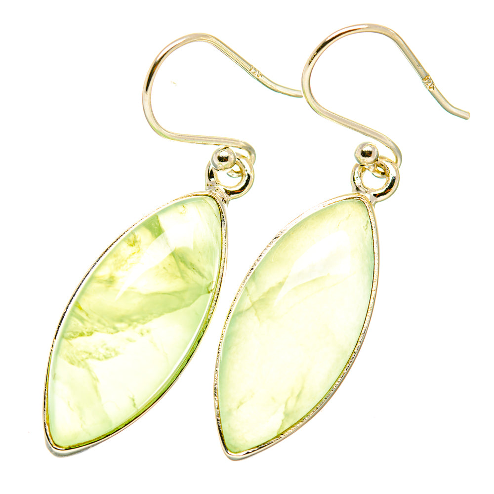 Prehnite Earrings handcrafted by Ana Silver Co - EARR418217