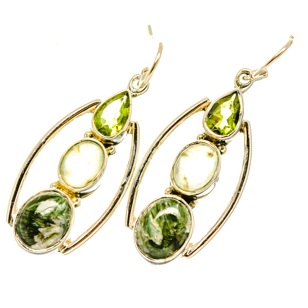 Seraphinite Earrings handcrafted by Ana Silver Co - EARR418269