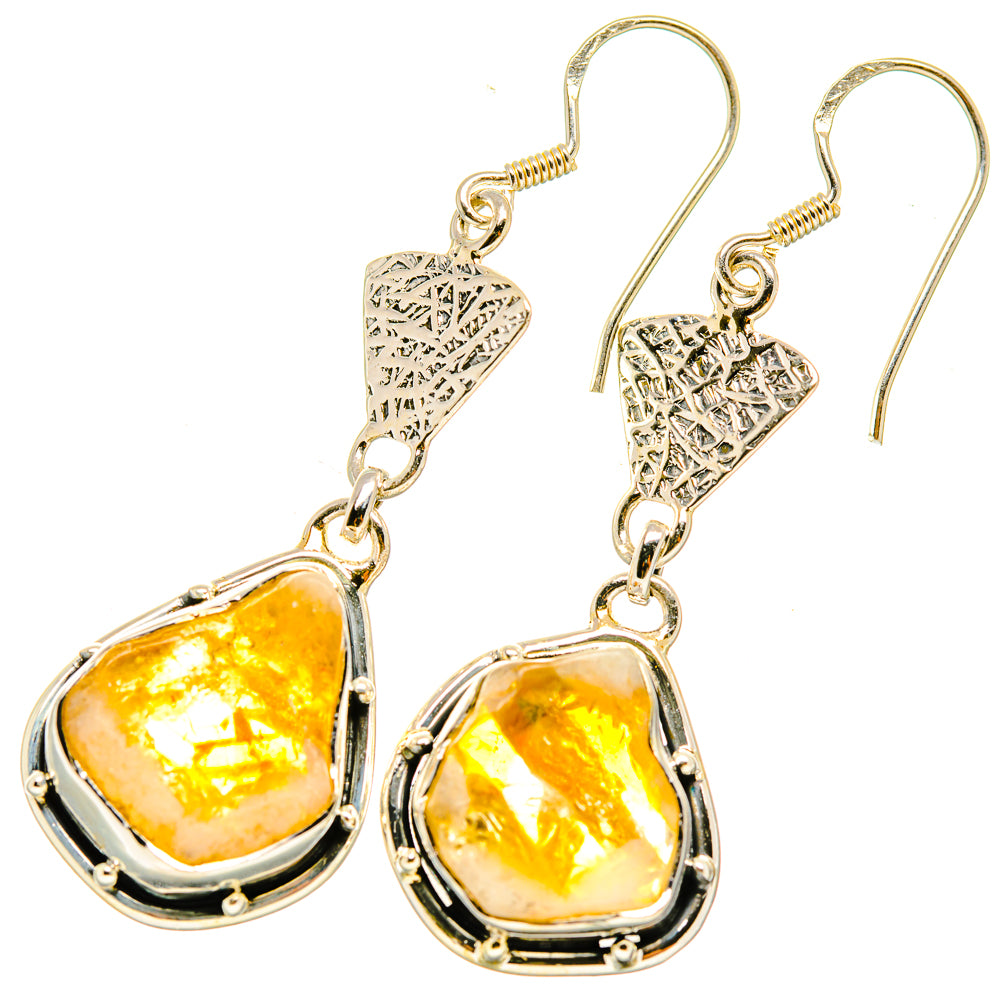 Citrine Earrings handcrafted by Ana Silver Co - EARR418352
