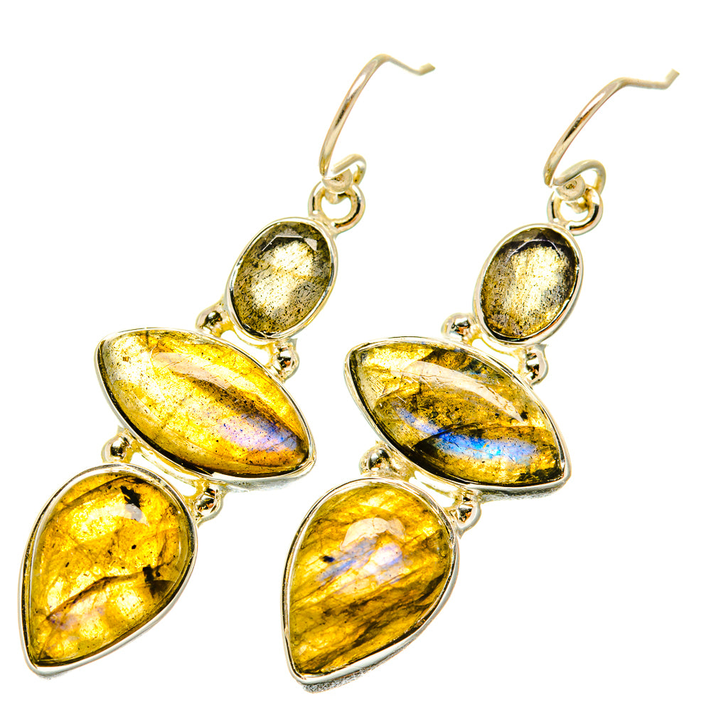Labradorite Earrings handcrafted by Ana Silver Co - EARR418360