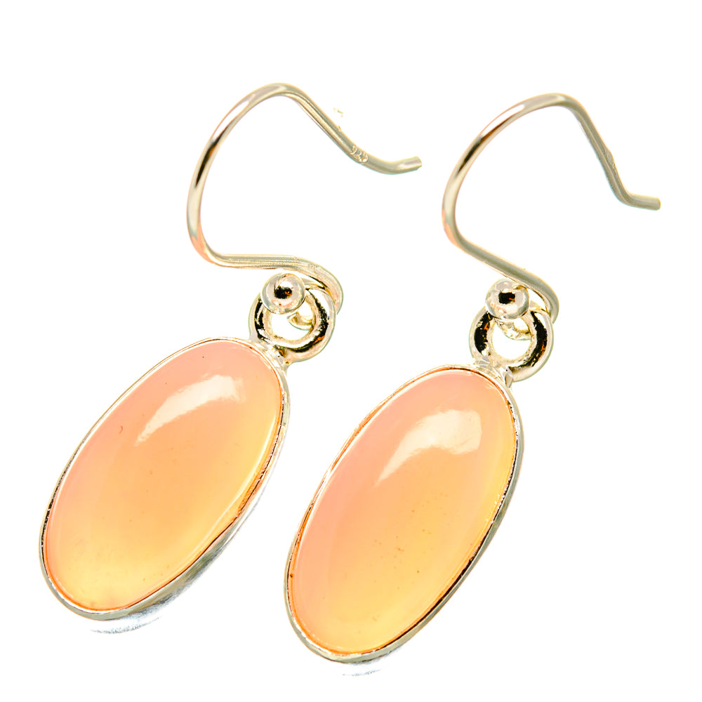 Pink Opal Earrings handcrafted by Ana Silver Co - EARR418372