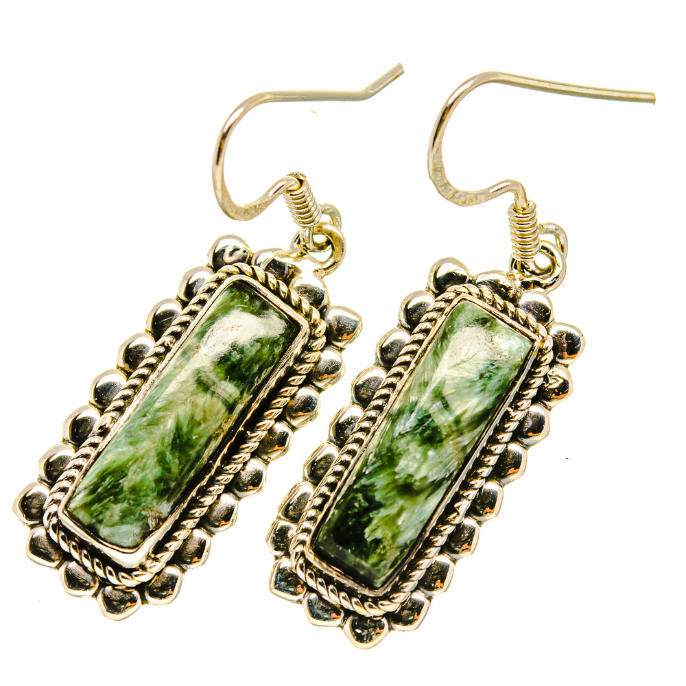 Seraphinite Earrings handcrafted by Ana Silver Co - EARR418374