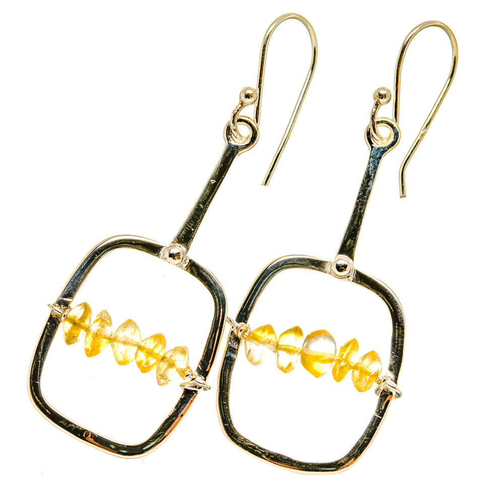 Citrine Earrings handcrafted by Ana Silver Co - EARR418401
