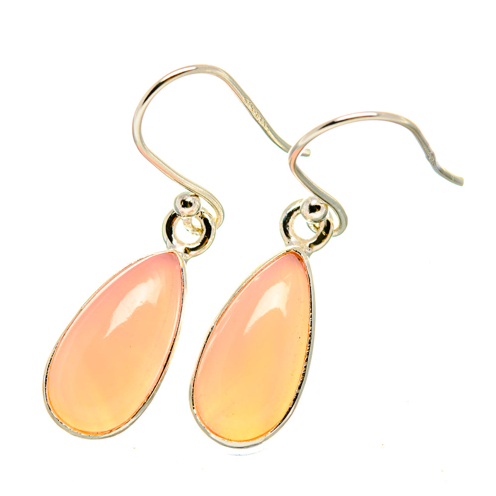 Rose Quartz Earrings handcrafted by Ana Silver Co - EARR418436