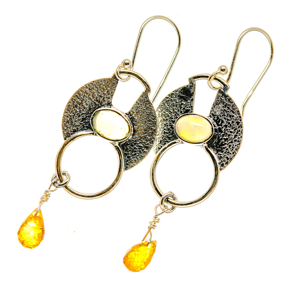 Ethiopian Opal Earrings handcrafted by Ana Silver Co - EARR418445