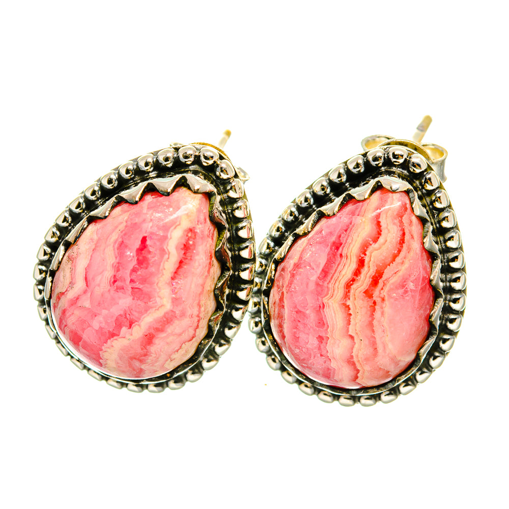 Rhodochrosite Earrings handcrafted by Ana Silver Co - EARR418512