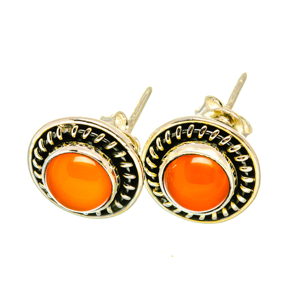 Carnelian Earrings handcrafted by Ana Silver Co - EARR418526