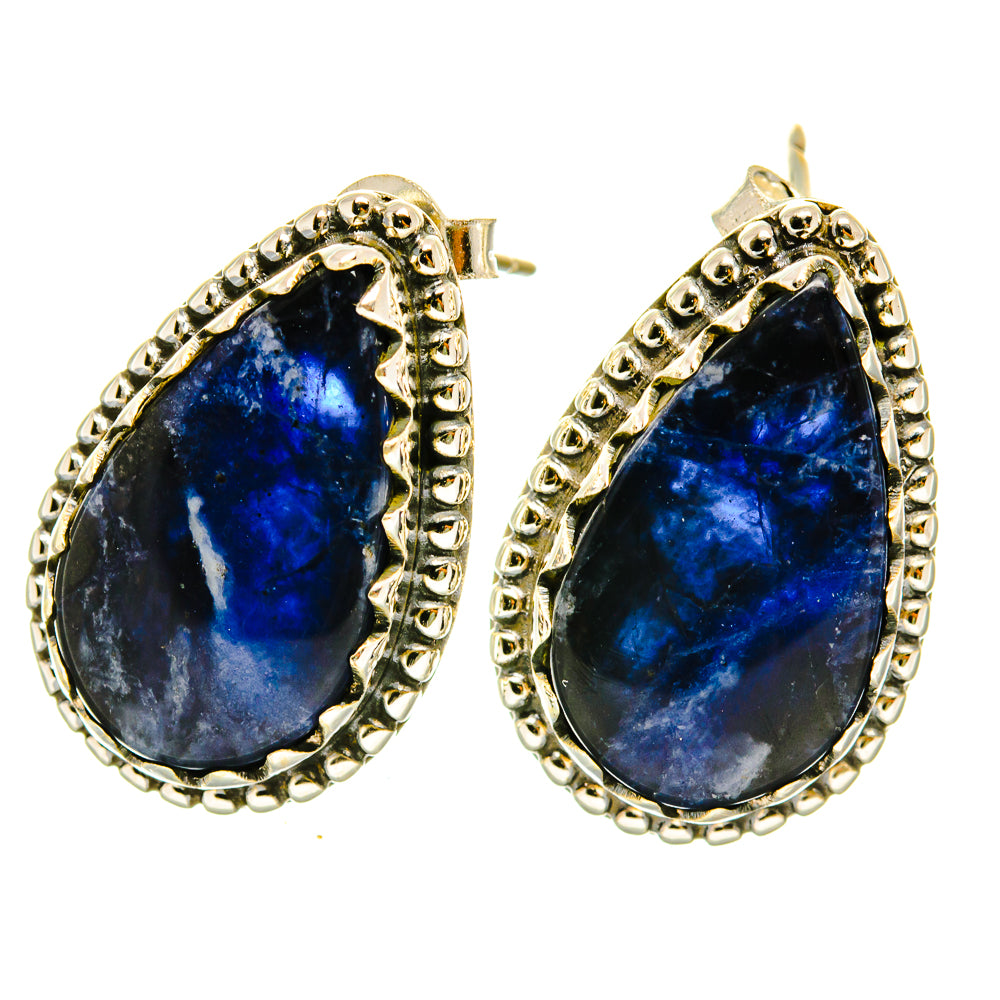 Sodalite Earrings handcrafted by Ana Silver Co - EARR418545