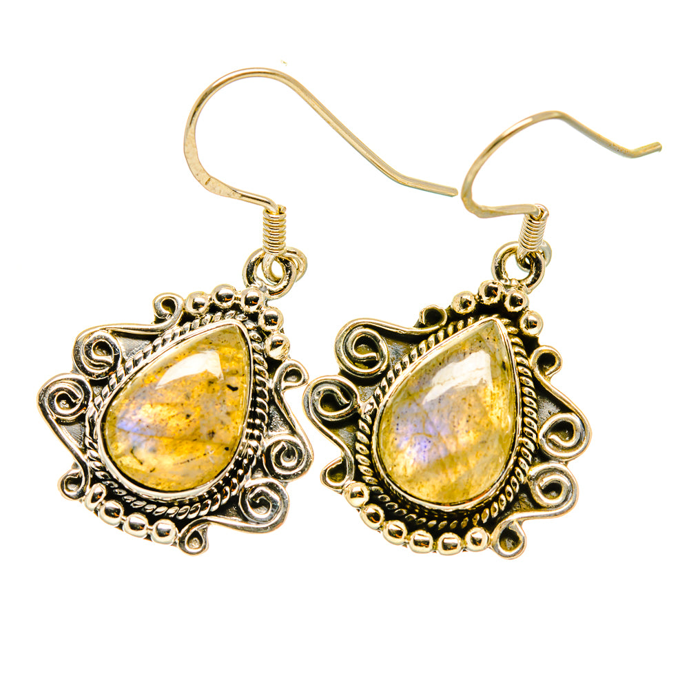 Labradorite Earrings handcrafted by Ana Silver Co - EARR418607