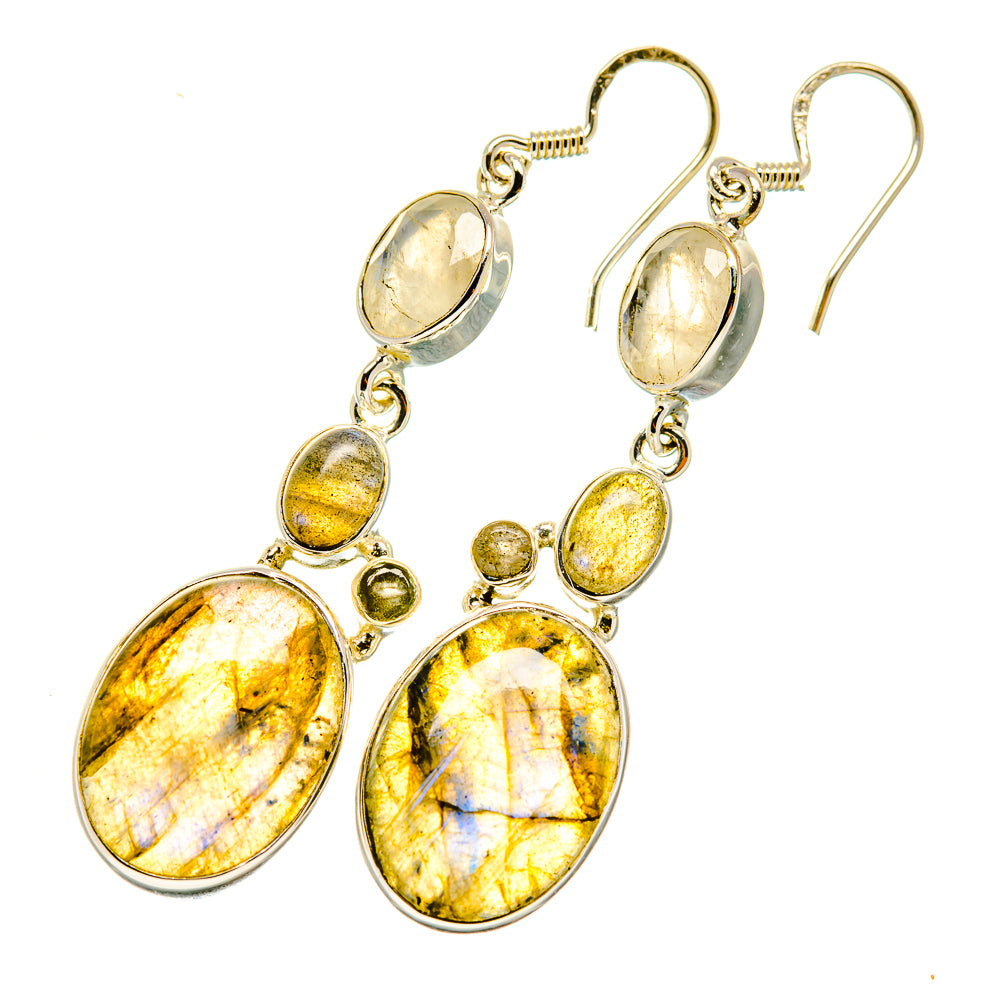 Labradorite Earrings handcrafted by Ana Silver Co - EARR418624
