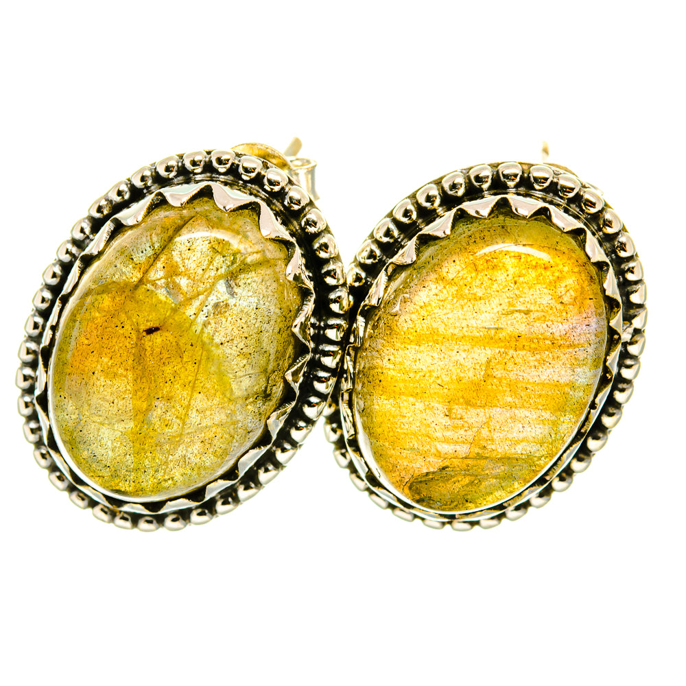 Labradorite Earrings handcrafted by Ana Silver Co - EARR418635