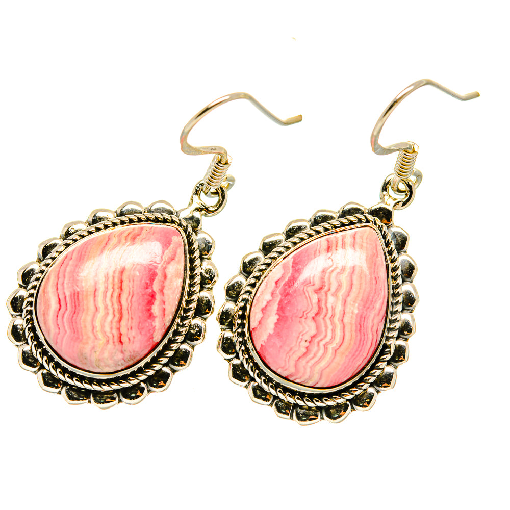 Rhodochrosite Earrings handcrafted by Ana Silver Co - EARR418638