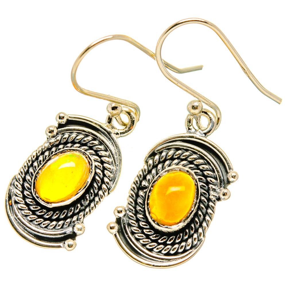 Ethiopian Opal Earrings handcrafted by Ana Silver Co - EARR418720