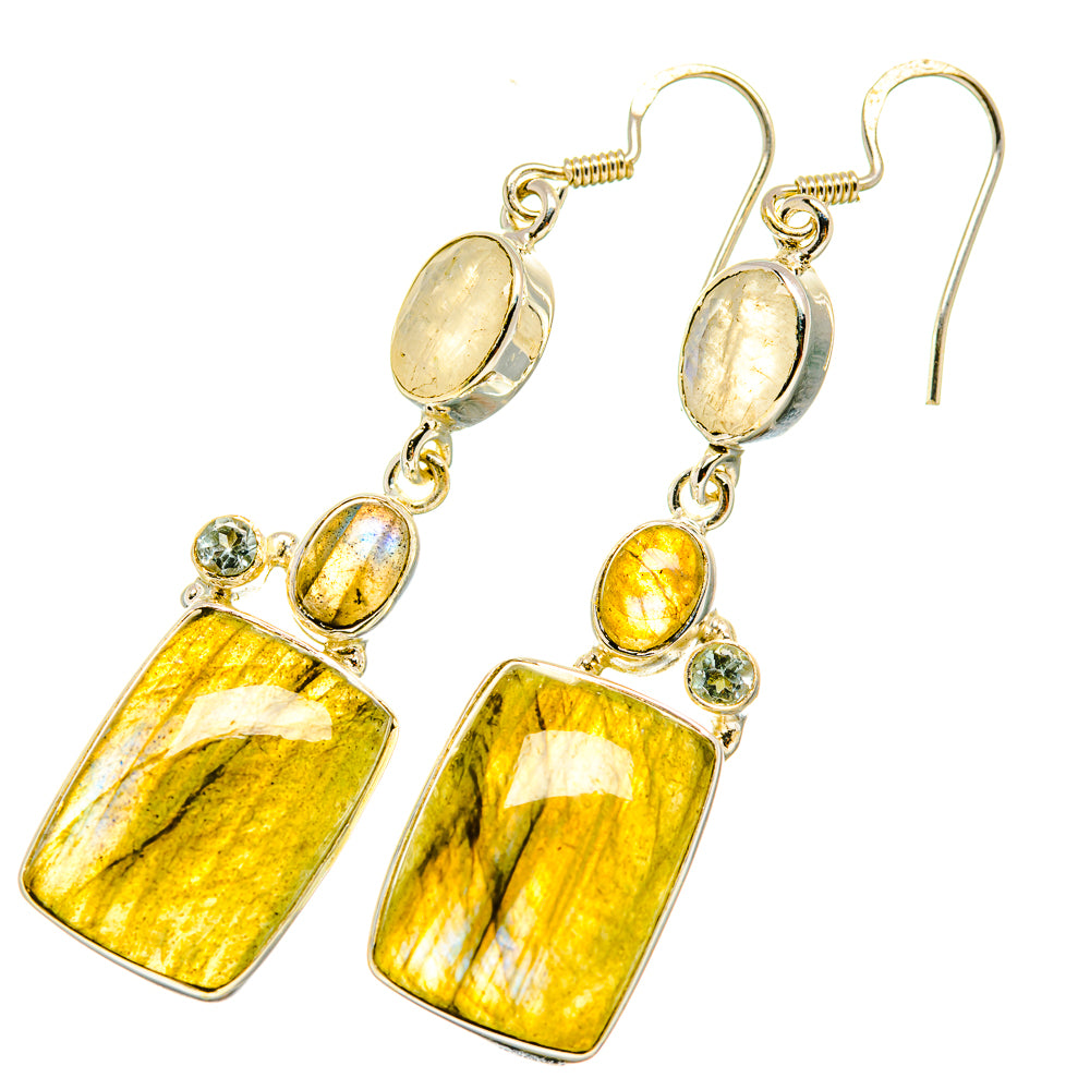Labradorite Earrings handcrafted by Ana Silver Co - EARR418795