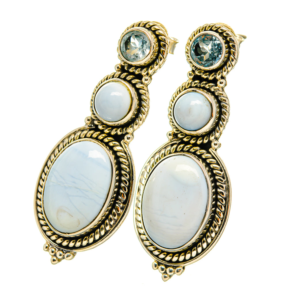 Owyhee Opal Earrings handcrafted by Ana Silver Co - EARR418864