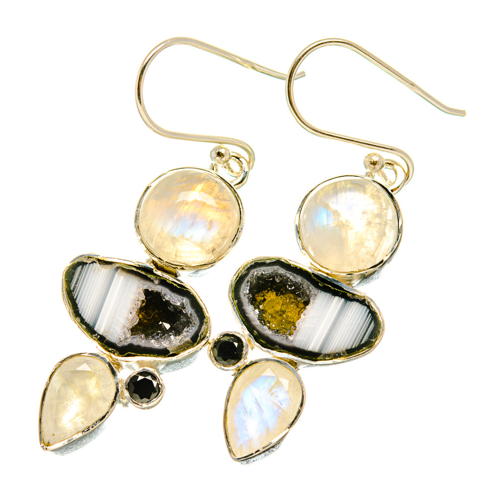 Coconut Geode Druzy Earrings handcrafted by Ana Silver Co - EARR418903