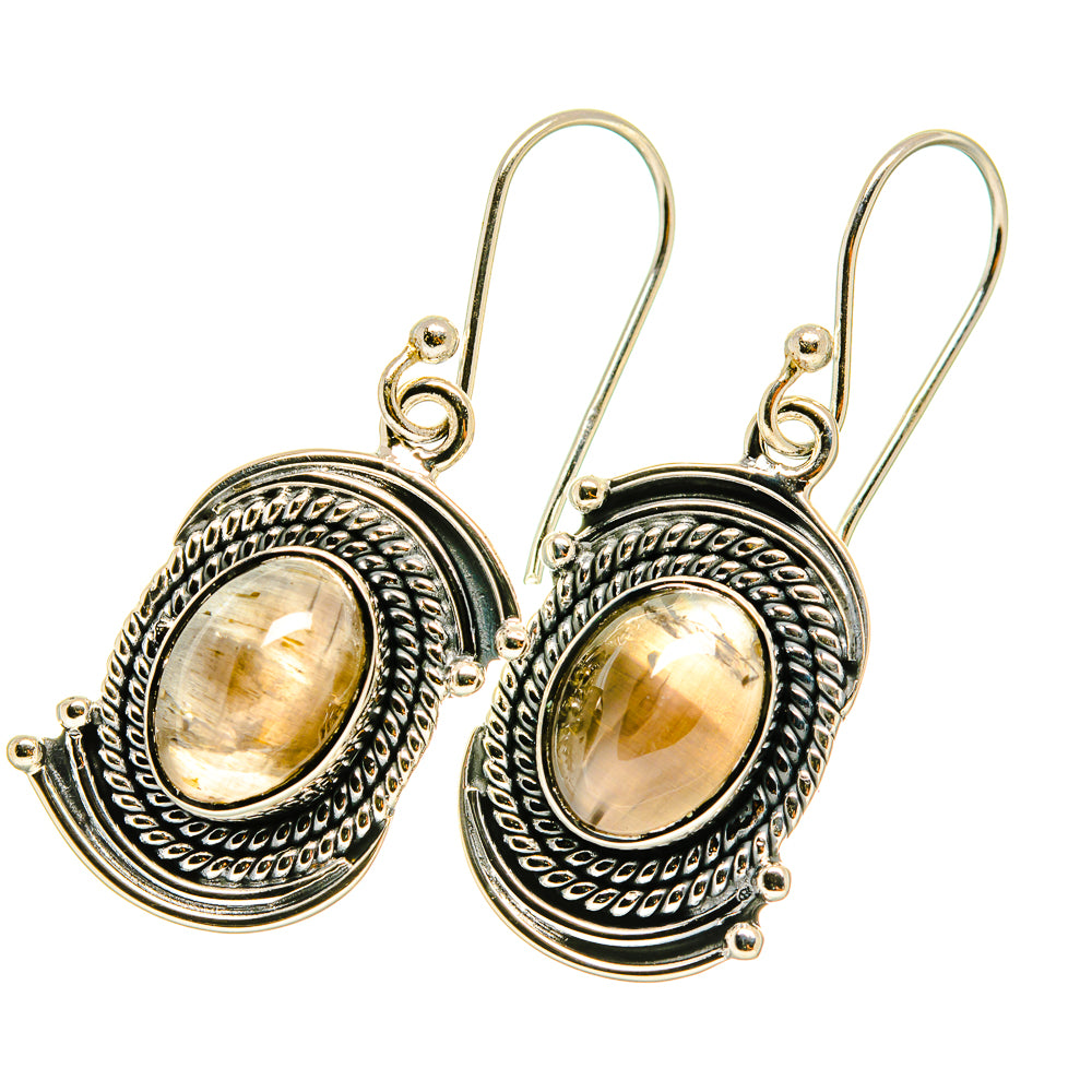 Sunstone Earrings handcrafted by Ana Silver Co - EARR418917