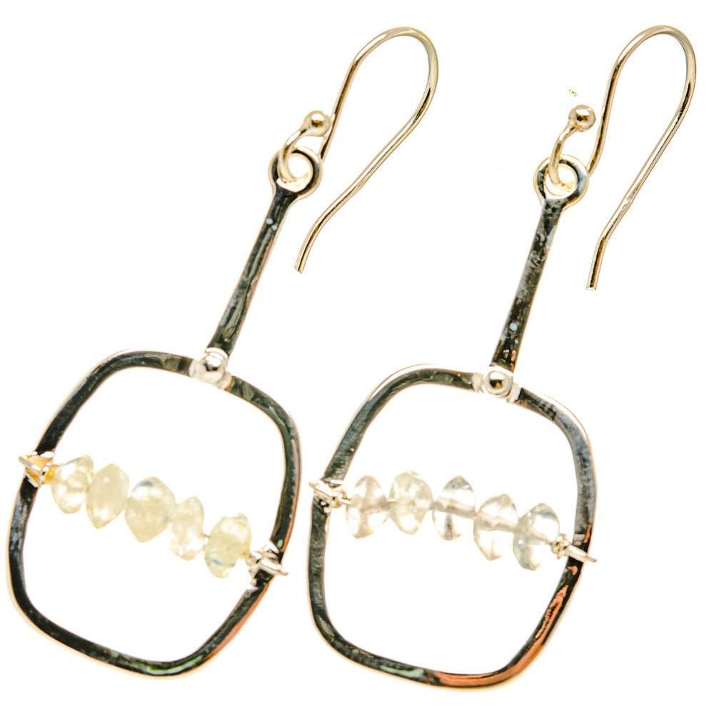 Rainbow Moonstone Earrings handcrafted by Ana Silver Co - EARR418989