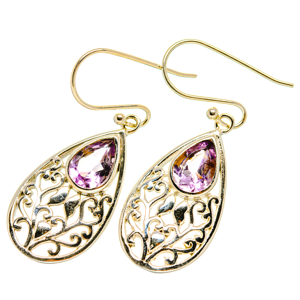 Amethyst Earrings handcrafted by Ana Silver Co - EARR419029