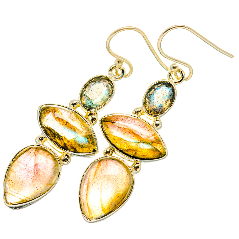 Labradorite Earrings handcrafted by Ana Silver Co - EARR419055
