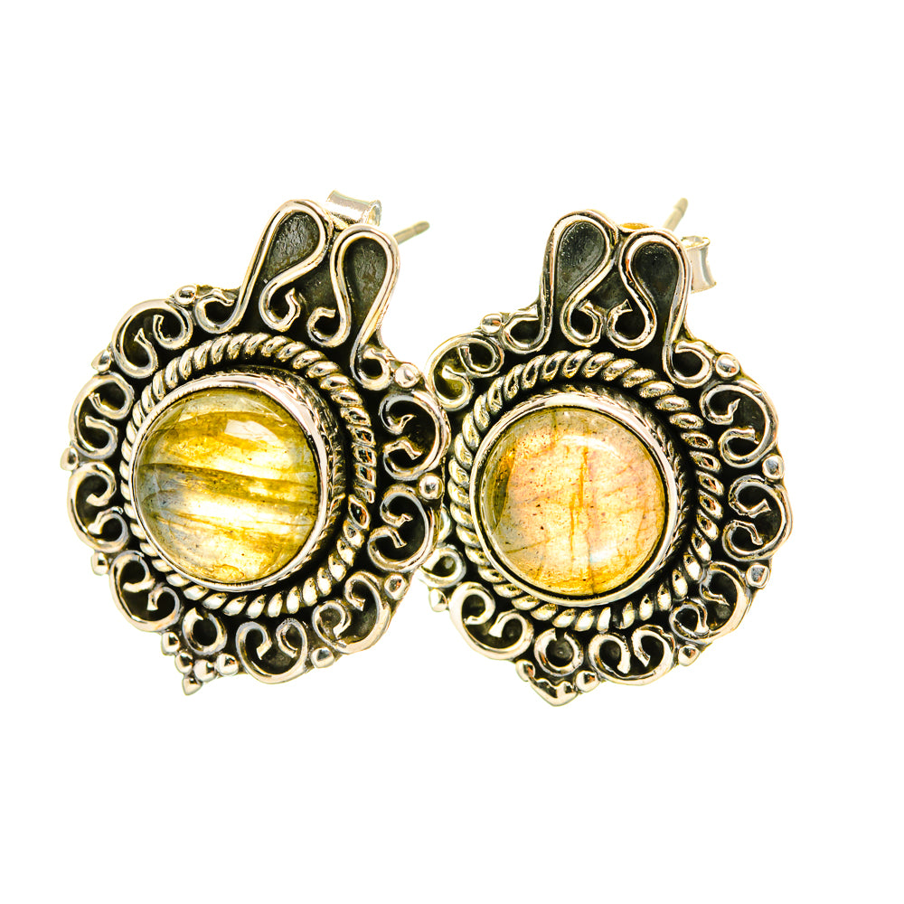 Labradorite Earrings handcrafted by Ana Silver Co - EARR419082
