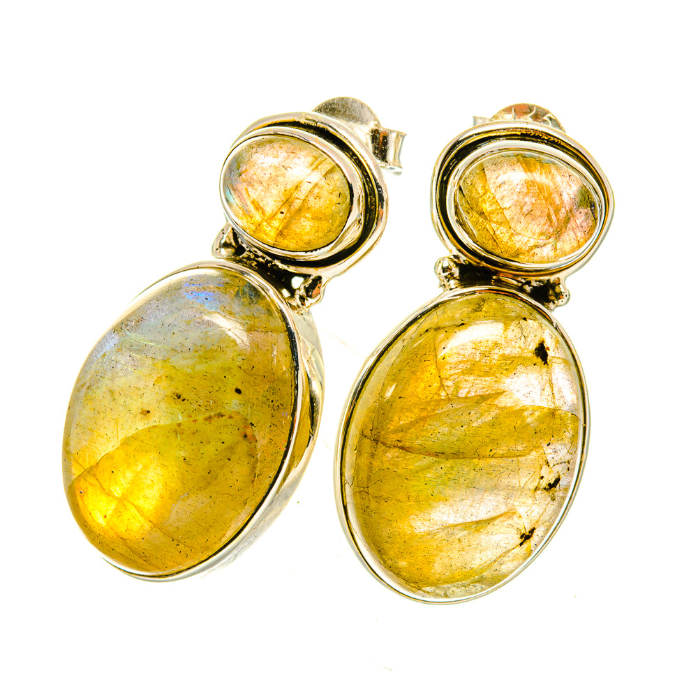 Labradorite Earrings handcrafted by Ana Silver Co - EARR419097