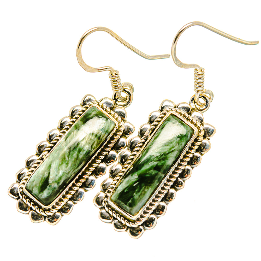 Seraphinite Earrings handcrafted by Ana Silver Co - EARR419121