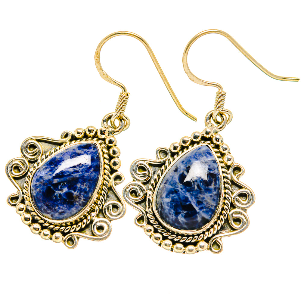 Sodalite Earrings handcrafted by Ana Silver Co - EARR419123