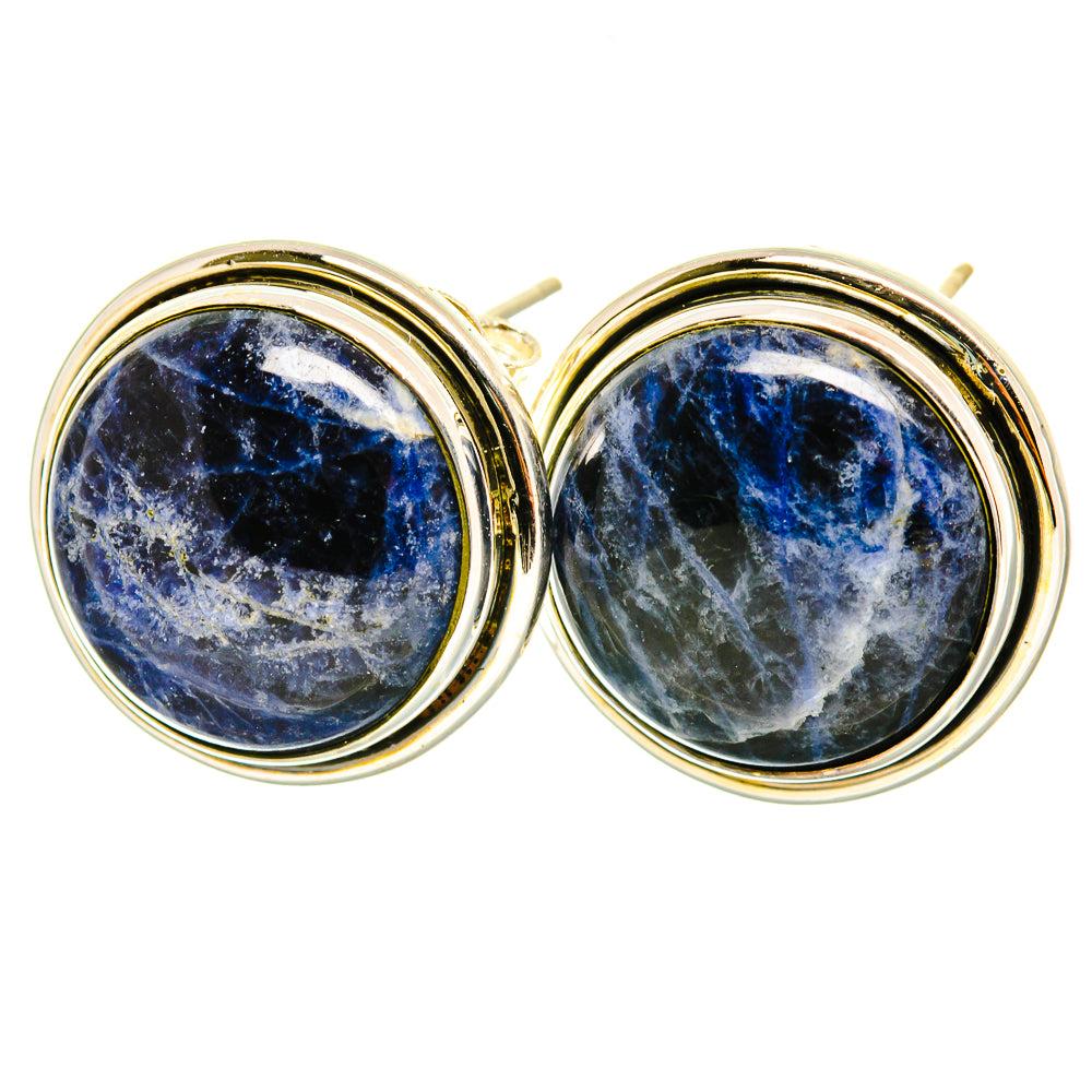 Sodalite Earrings handcrafted by Ana Silver Co - EARR419144