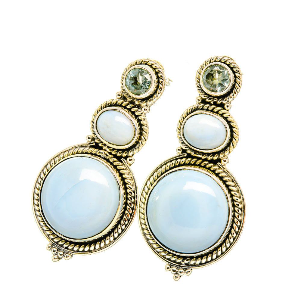 Owyhee Opal Earrings handcrafted by Ana Silver Co - EARR419168