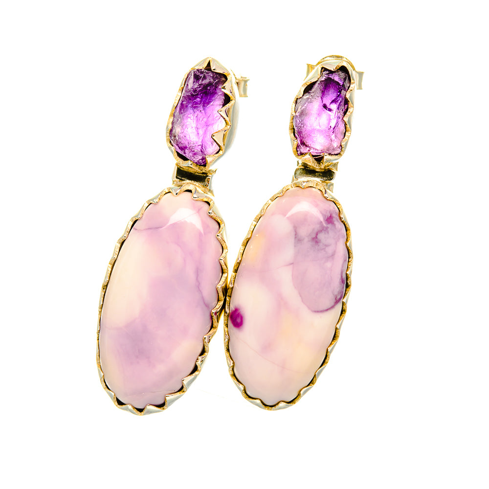 Phosphosiderite Earrings handcrafted by Ana Silver Co - EARR419169