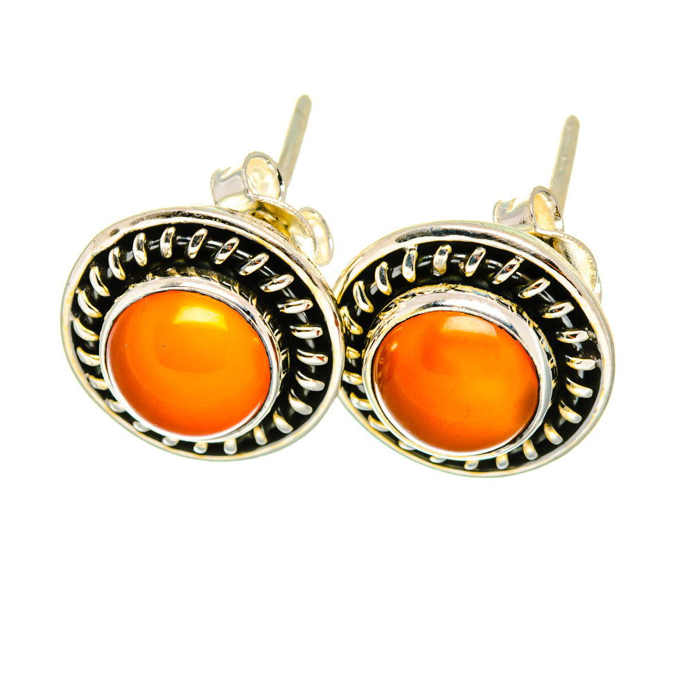 Carnelian Earrings handcrafted by Ana Silver Co - EARR419178