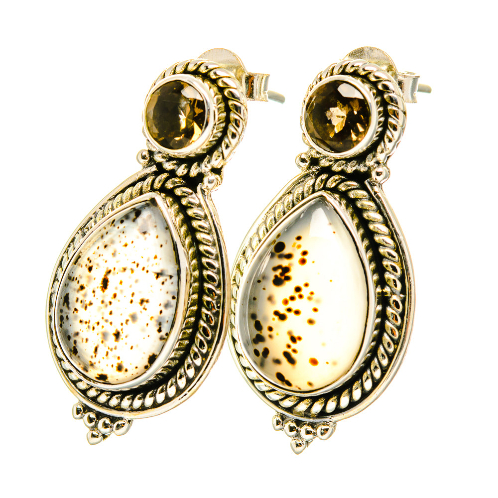 Dendritic Opal Earrings handcrafted by Ana Silver Co - EARR419215