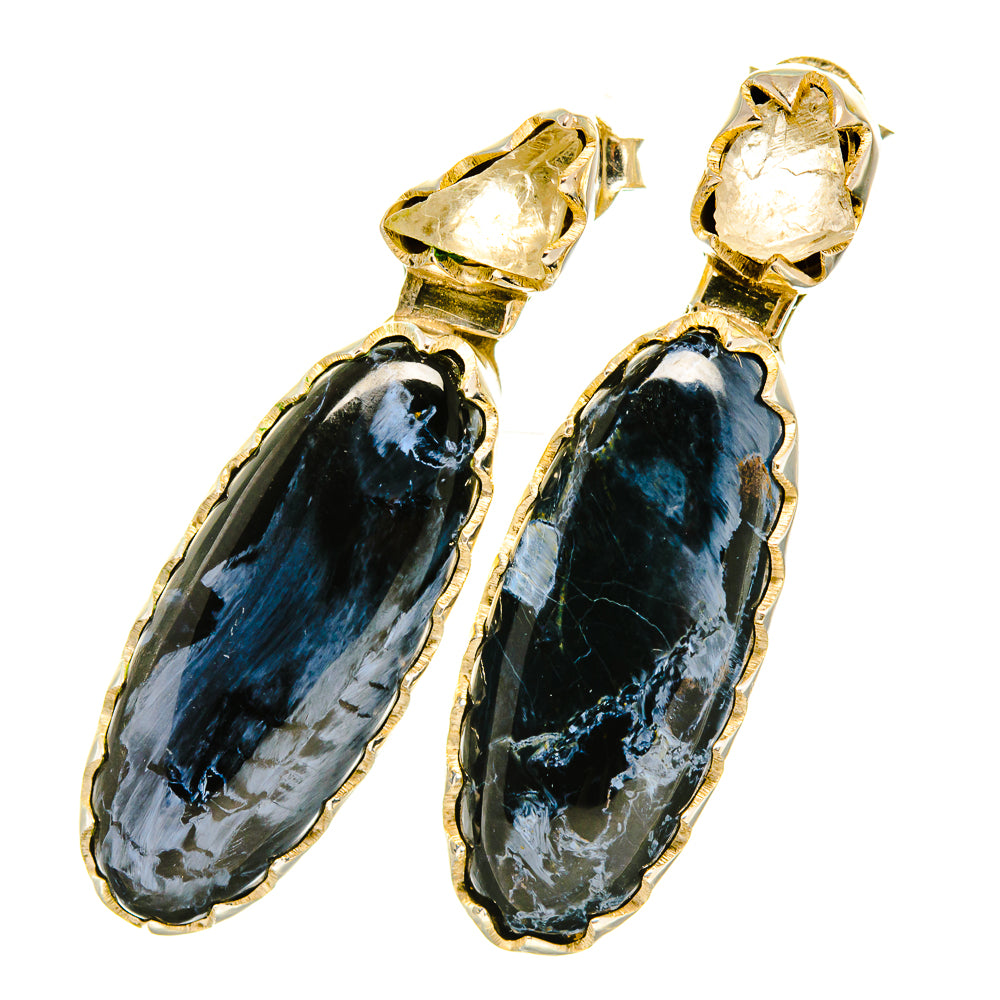 Pietersite Earrings handcrafted by Ana Silver Co - EARR419239