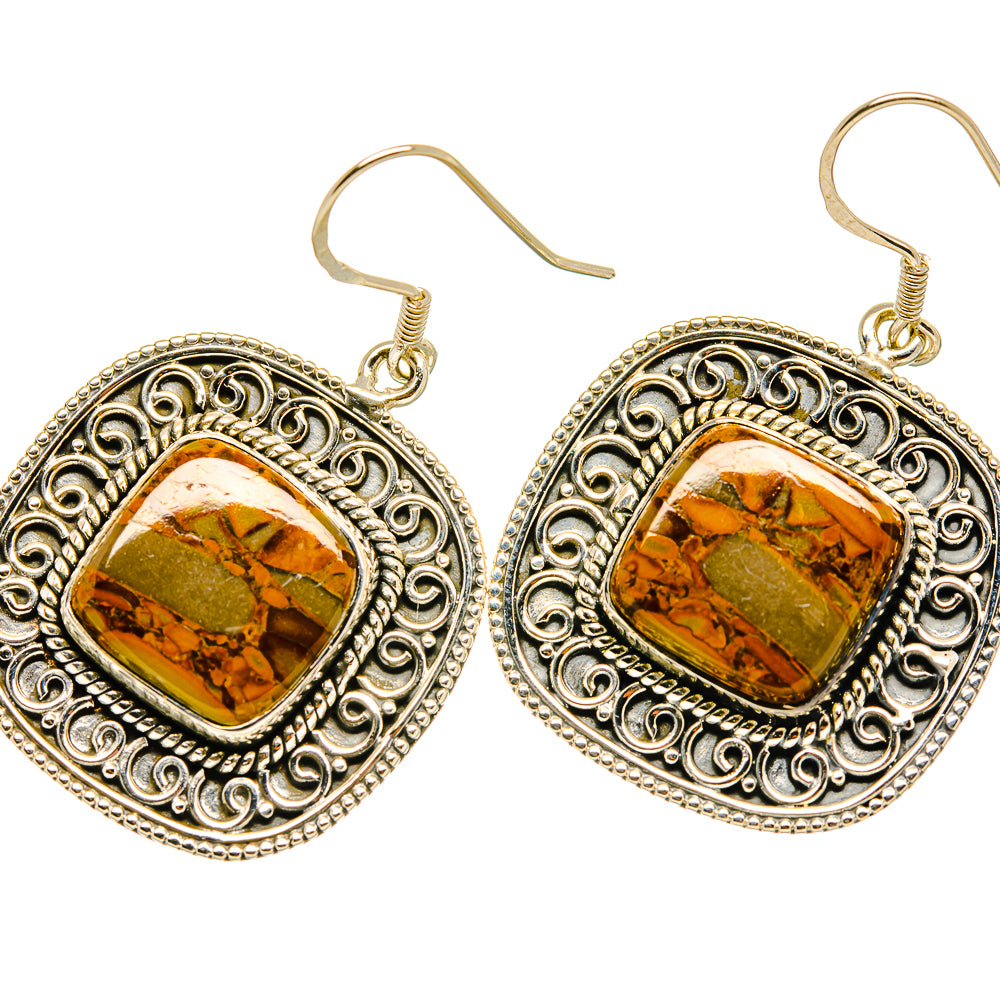 Bamboo Jasper Earrings handcrafted by Ana Silver Co - EARR419246