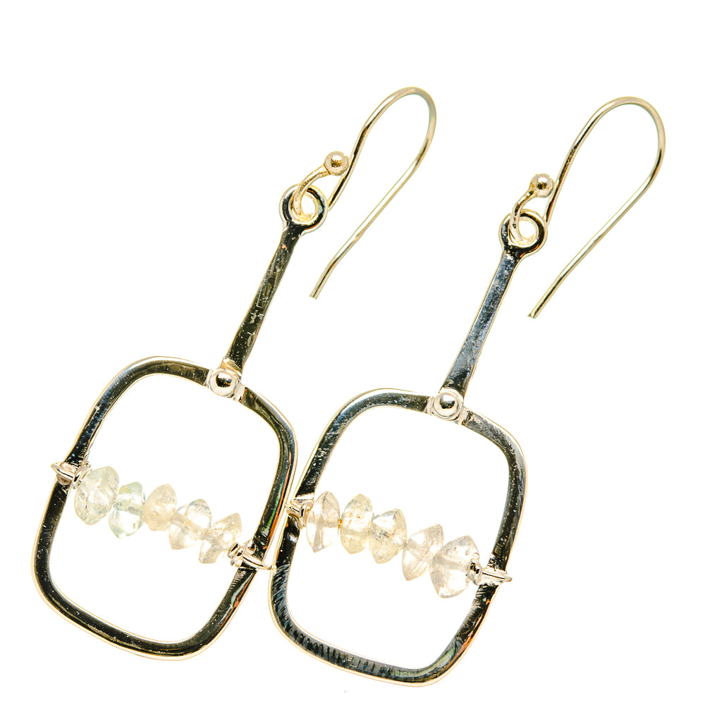 Rainbow Moonstone Earrings handcrafted by Ana Silver Co - EARR419247
