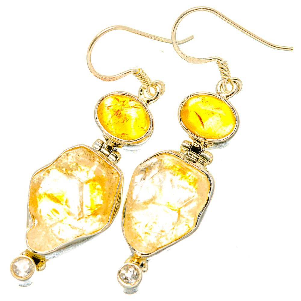 Citrine Earrings handcrafted by Ana Silver Co - EARR419259