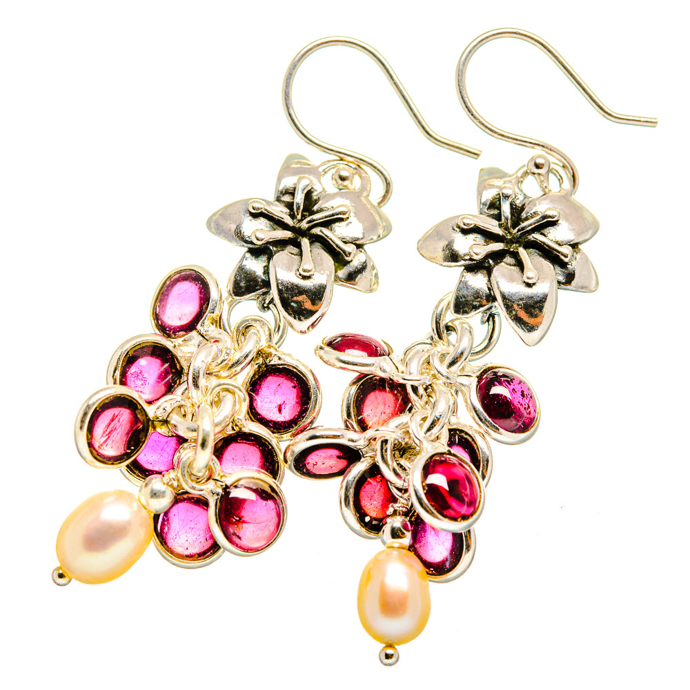 Garnet Earrings handcrafted by Ana Silver Co - EARR419341