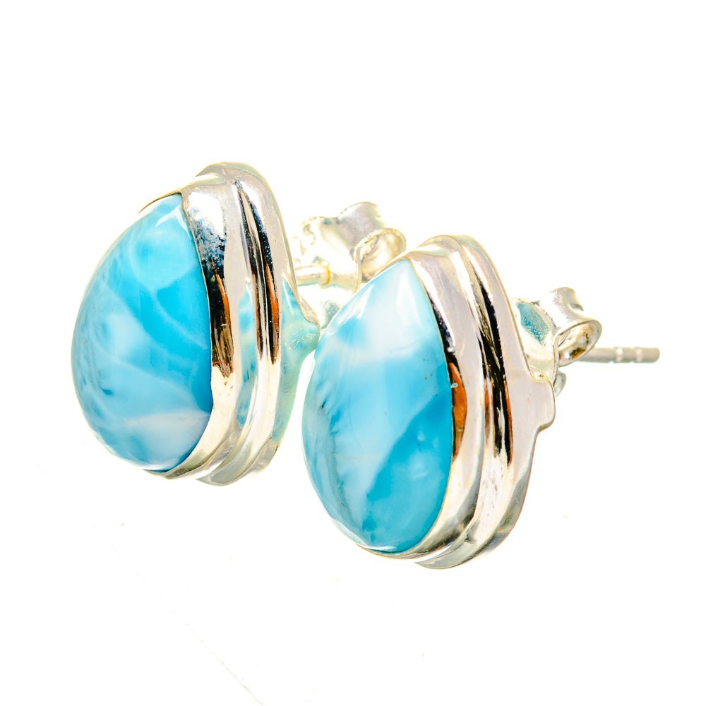 Larimar Earrings handcrafted by Ana Silver Co - EARR419615