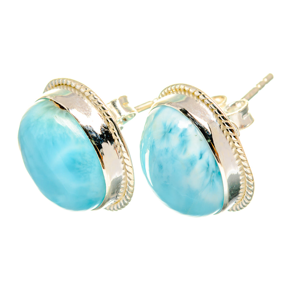 Larimar Earrings handcrafted by Ana Silver Co - EARR419635